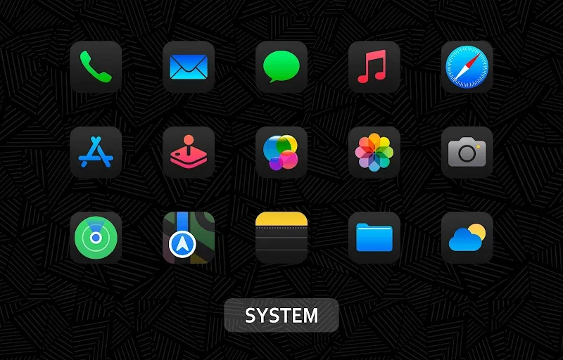 iDarkOS 18 - Icon Pack