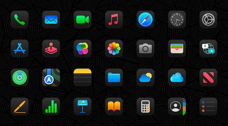 iDarkOS 18 - Icon Pack