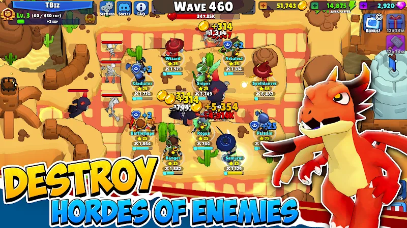Idle Hero TD Mod