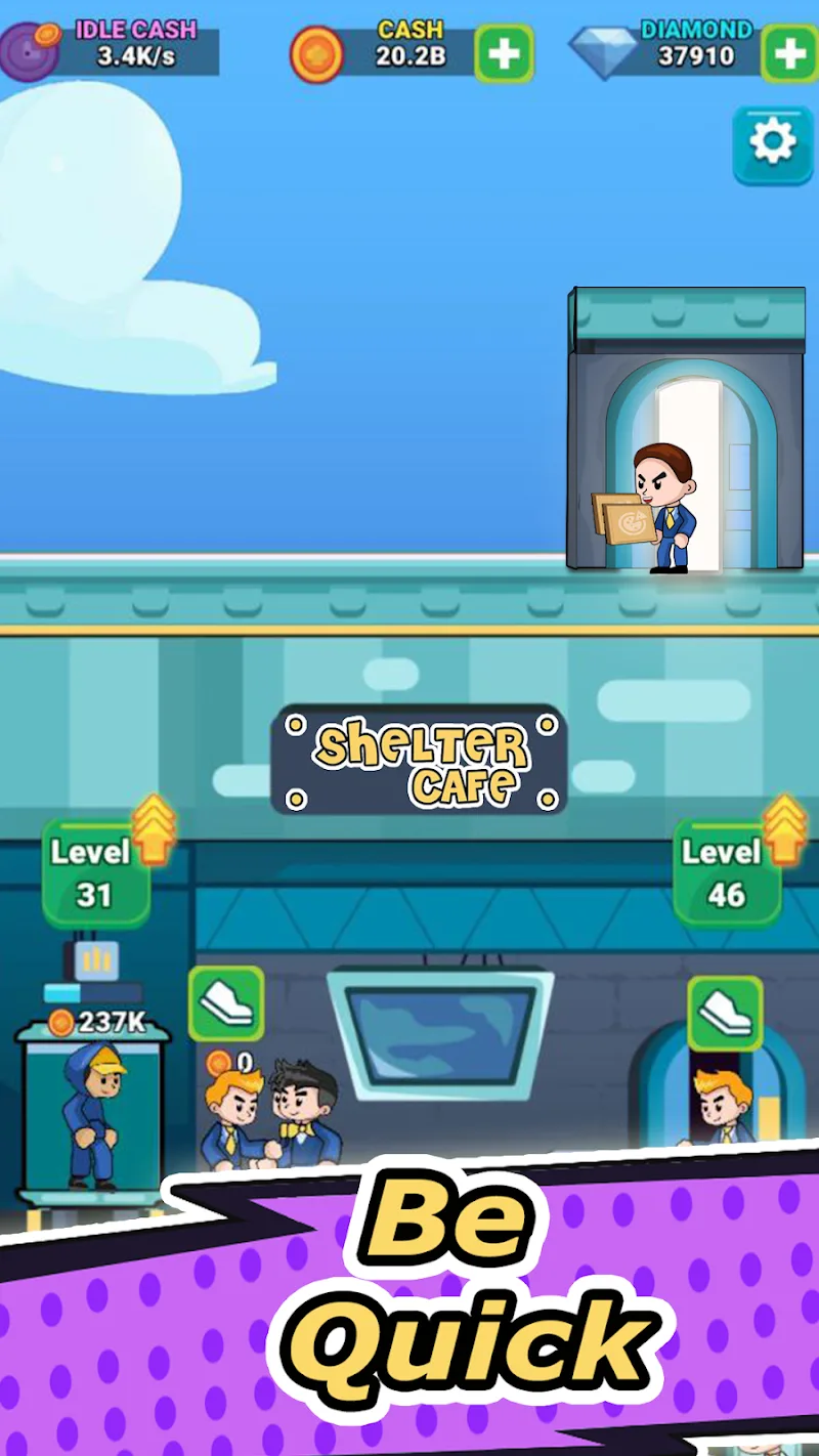 Idle Food Shelter Cafe Tycoon Mod