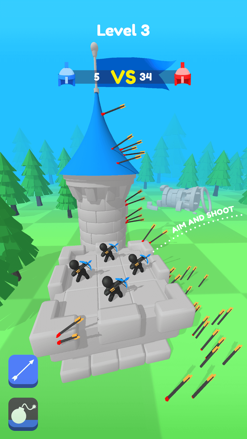 Merge Archers: Castle Defense
