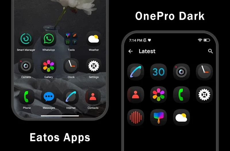 OnePro Dark - Icon Pack APK