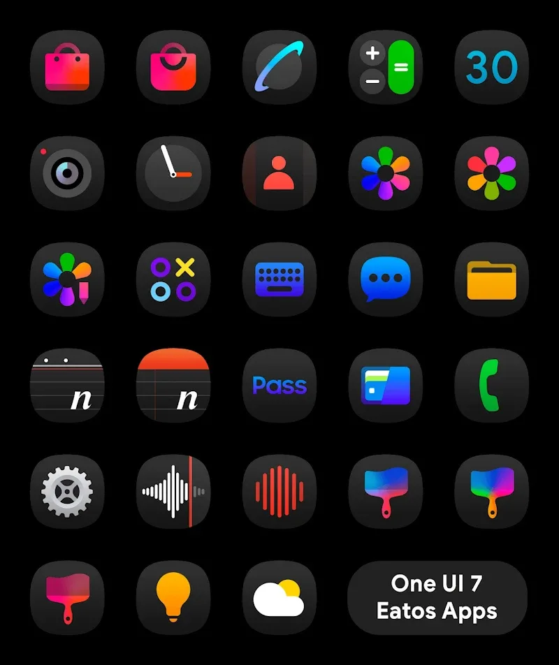 OnePro Dark - Icon Pack APK