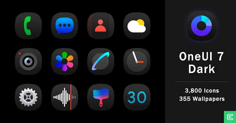 OnePro Dark - Icon Pack APK