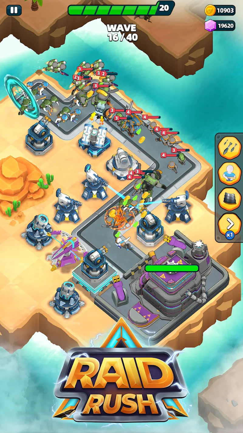 Raid Rush: Tower Defense TD Mod