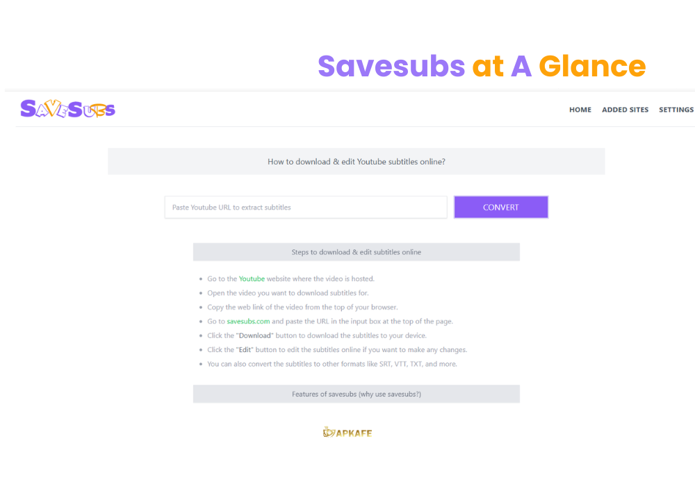 Savesubs