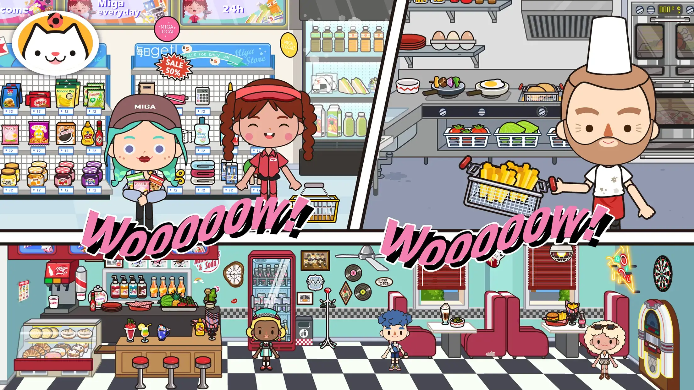 Miga Town My World Mod