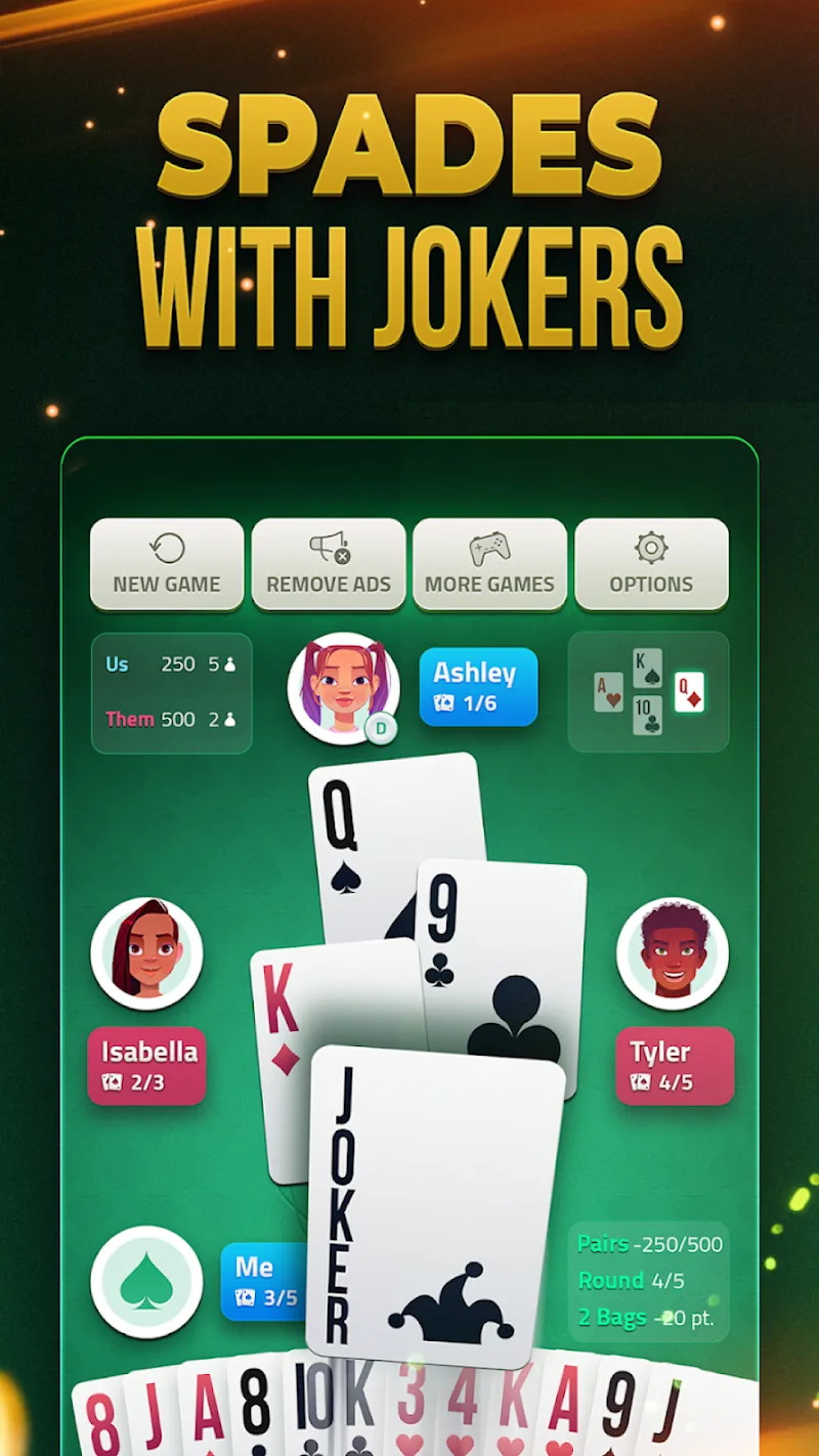 Spades Offline Card Game