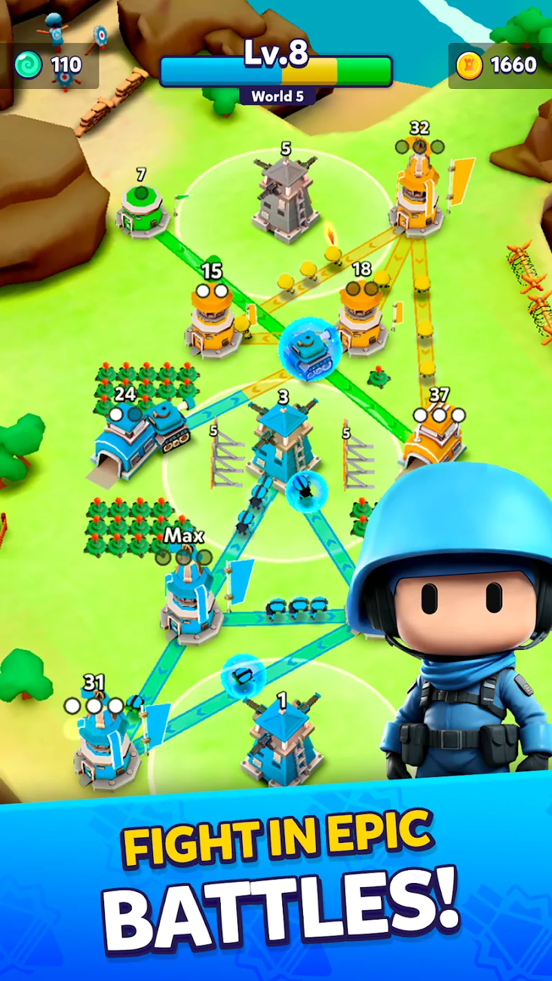 Tower Battle: Connect Towers Mod