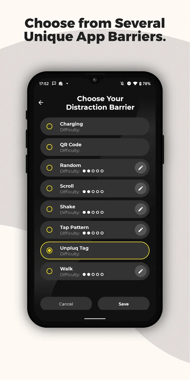 Unpluq: Control Your Time