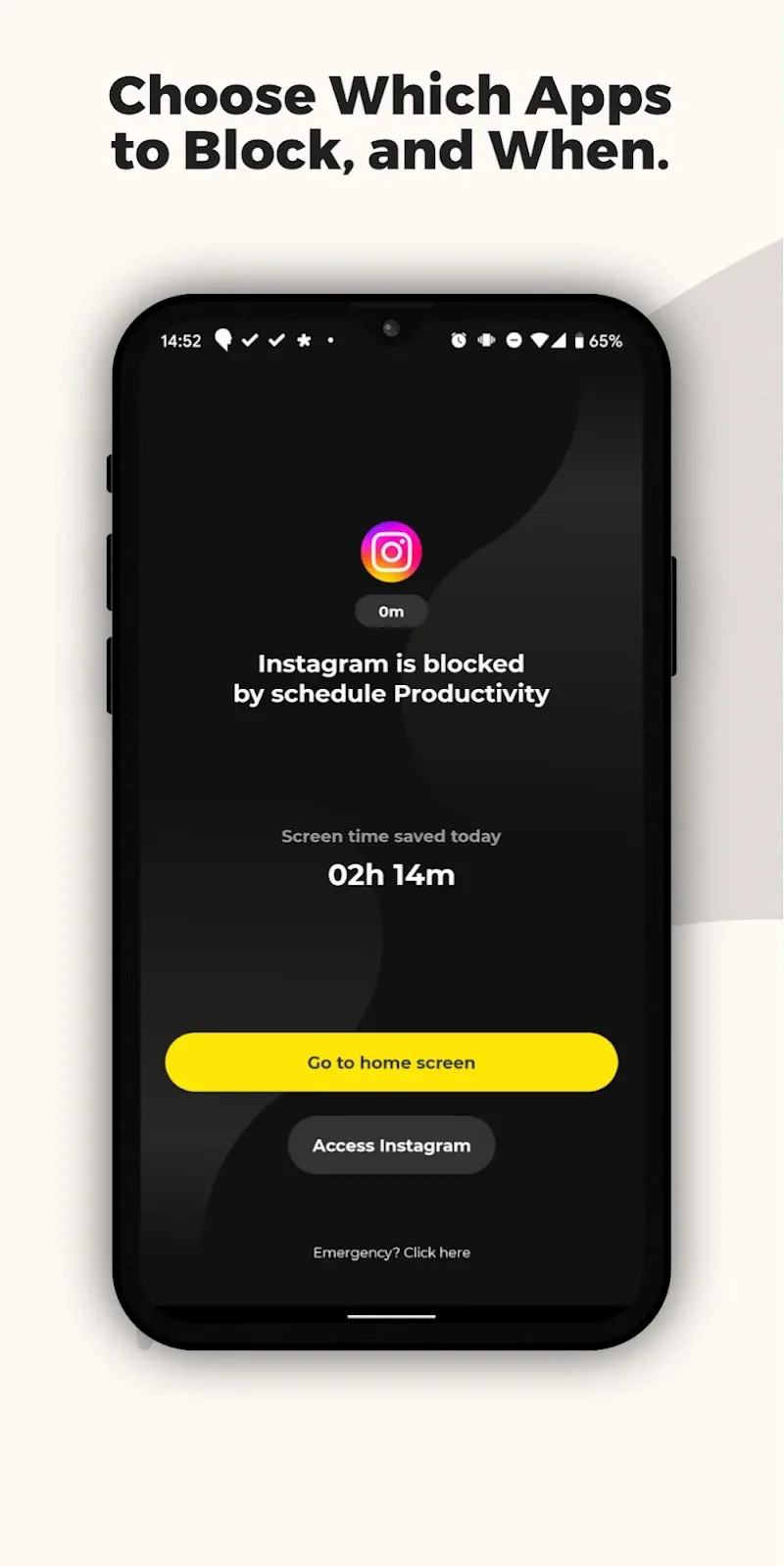 Unpluq: Control Your Time