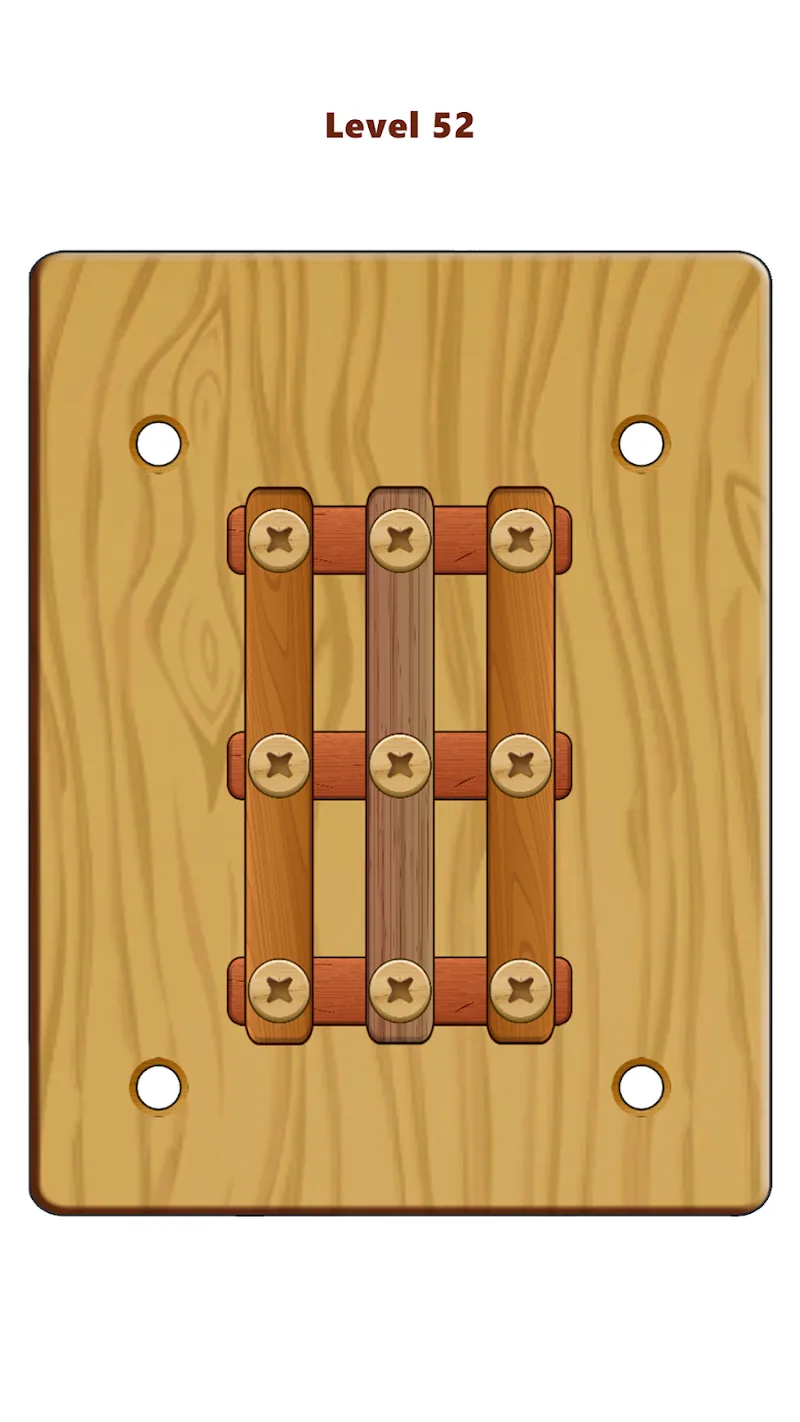 Wood Nuts & Bolts Puzzle