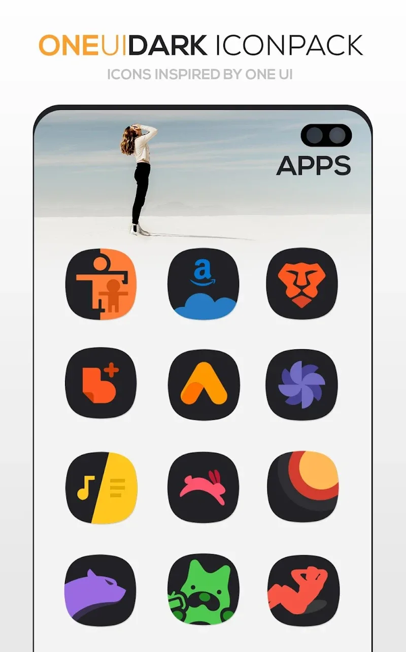 ONE UI DARK Icon Pack