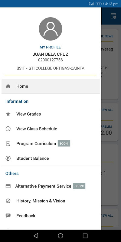 One STI Student Portal