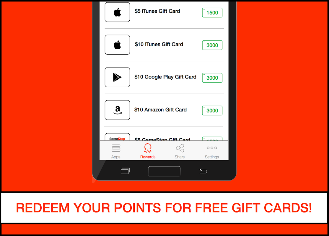 Cash for Apps - Free Gift Cards