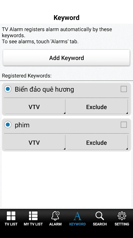 TV Vietnam - broadcast time