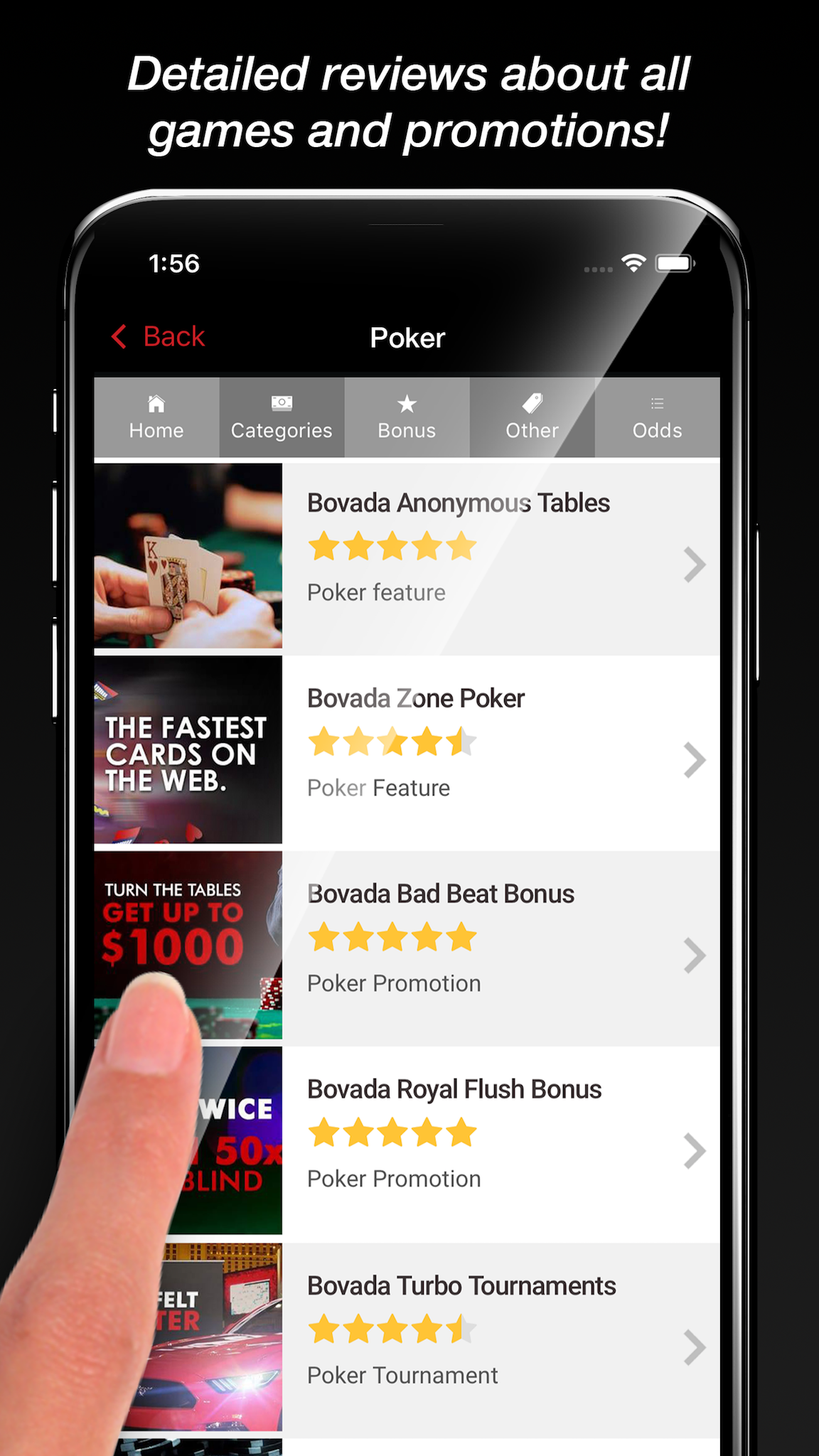 Bovada Casino Mobile Tracker