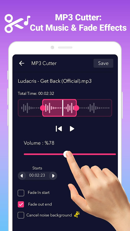AudioApp MP3 Cutter, Ringtone Maker, Voice Changer