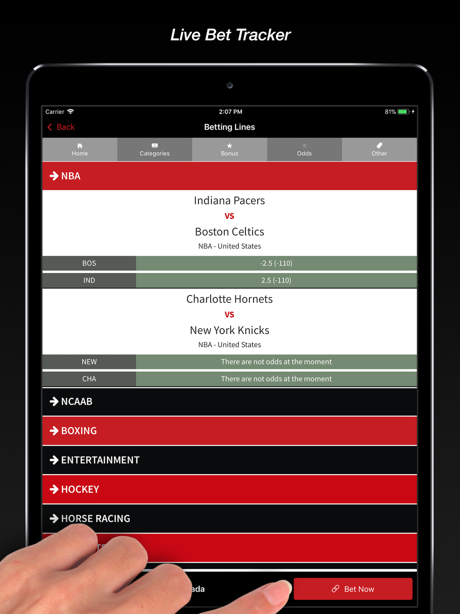 Bovada Casino Mobile Tracker
