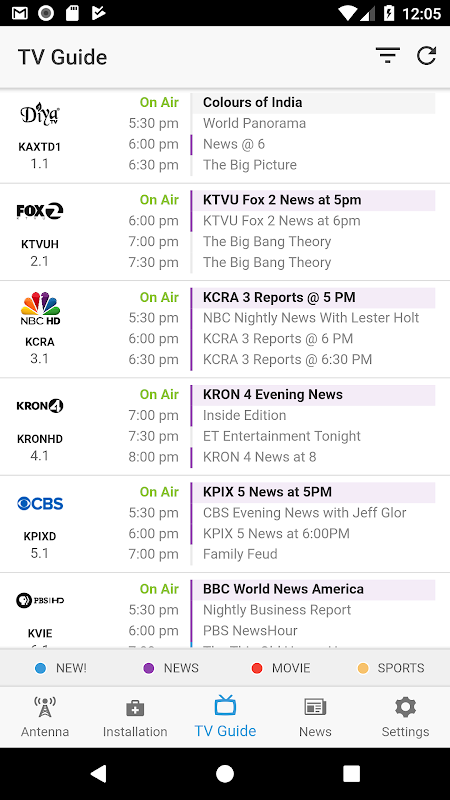 NoCable - OTA Antenna & TV Guide