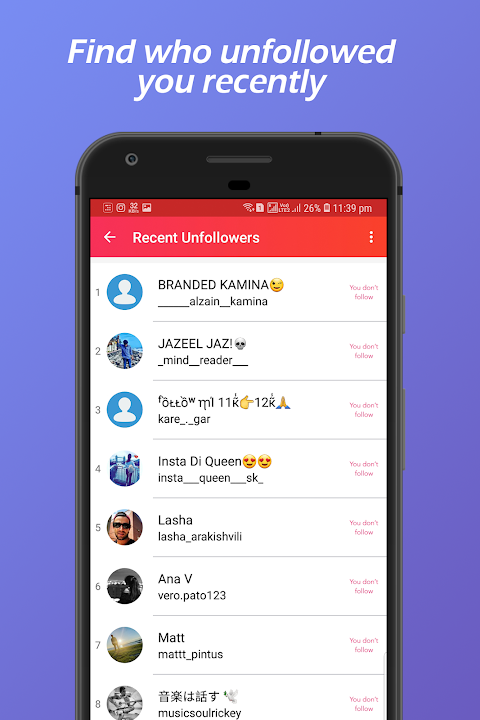 Unfollowers for Instagram, Follow Cop APK