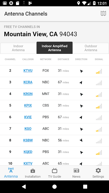 NoCable - OTA Antenna & TV Guide