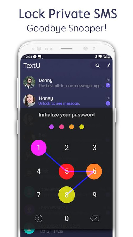 TextU - Private SMS Messenger, Call app