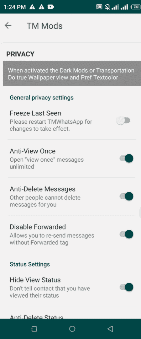 TM WhatsApp Mod