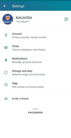 Blue WhatsApp