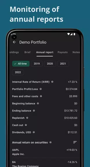 Investing portfolio tracker