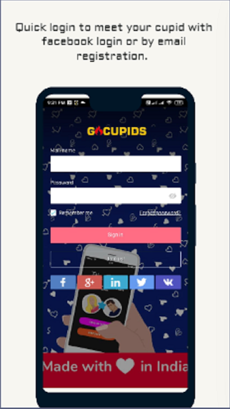Match Cupid Dating App -  meet pink cupid to chat.
