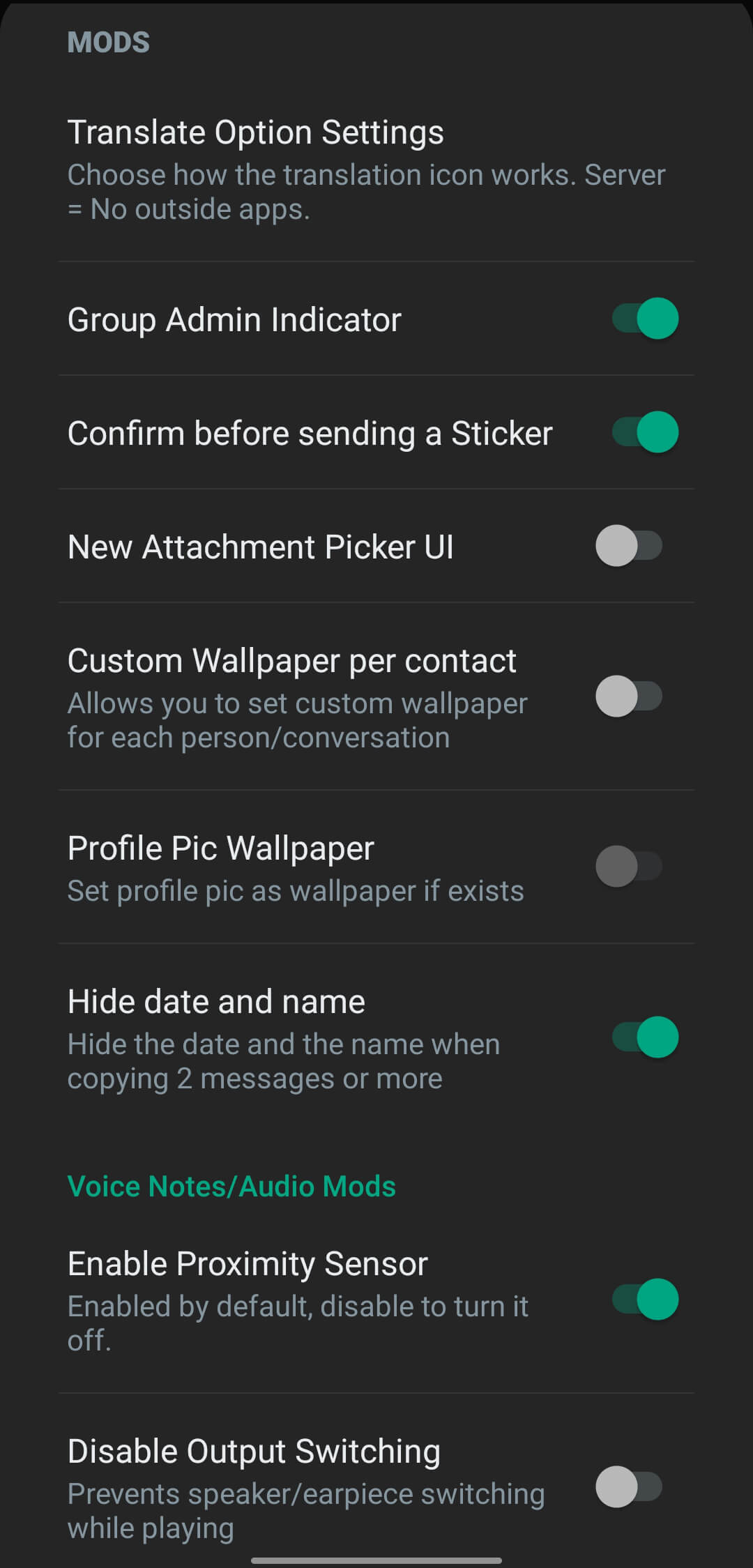 WhatsApp Aero
