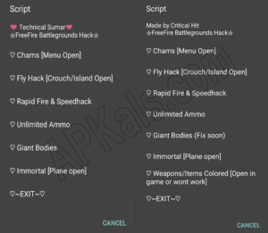 Free Fire Script