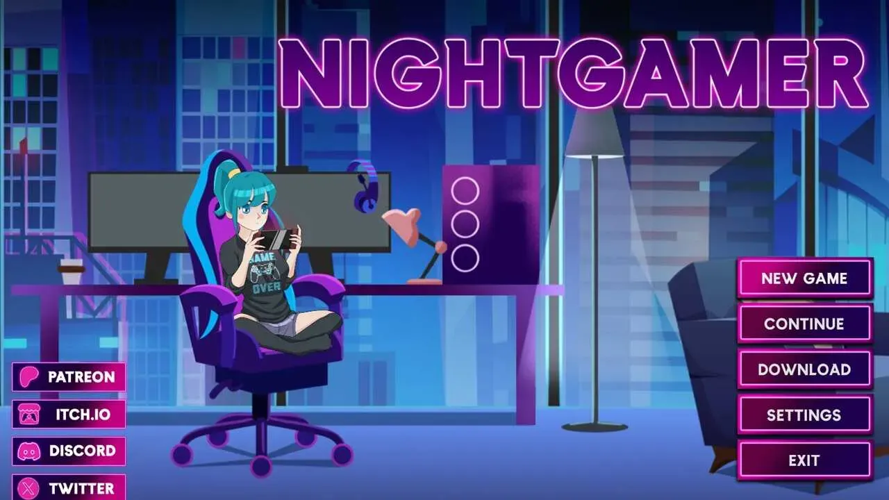 Night Gamer Girl APK