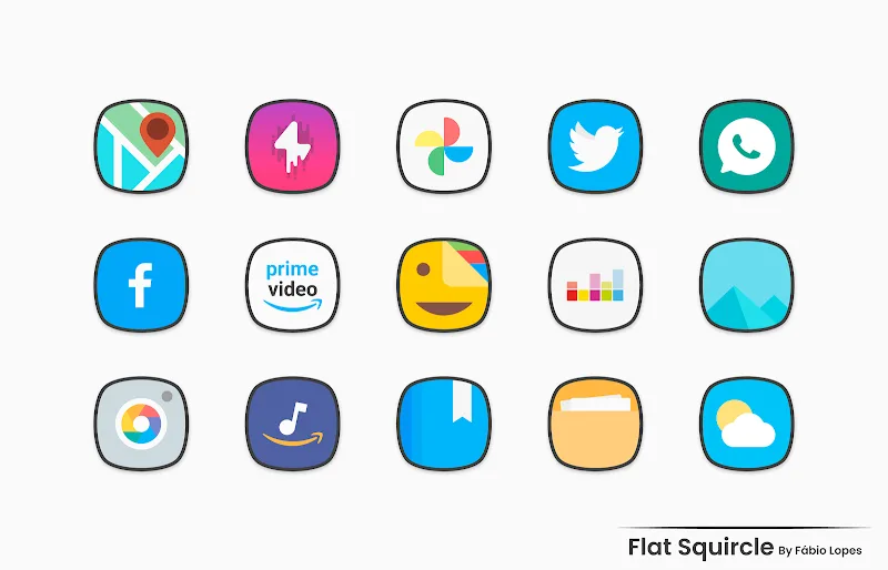 Flat Squircle - Icon Pack