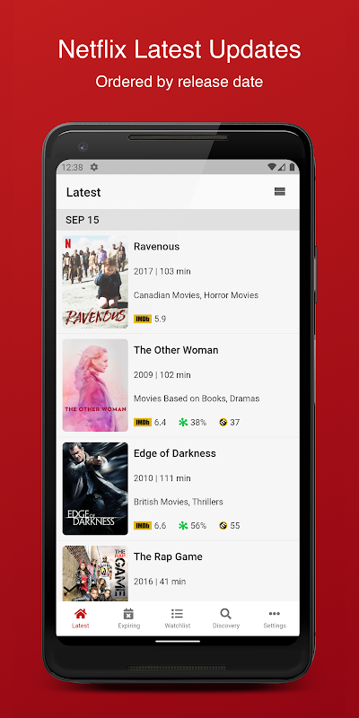 Onflix - Netflix Ratings & Updates