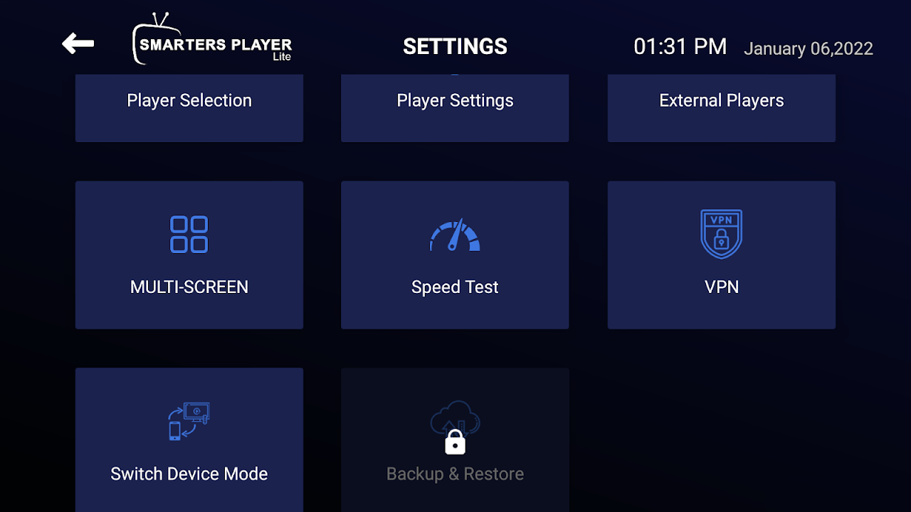 Smarters Player Lite apk