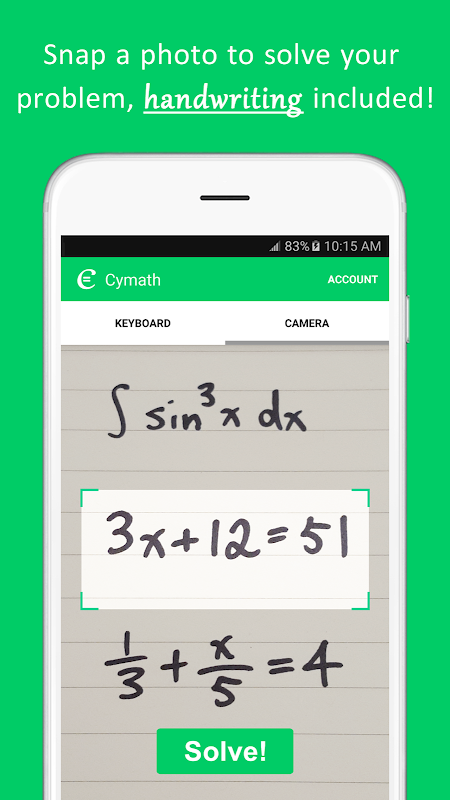 Cymath - Math Problem Solver 2.45