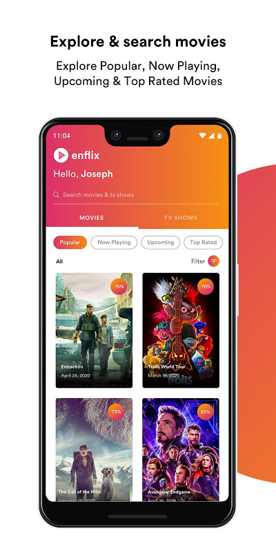 Enflix - Movies &amp; TV Shows Reviews, Recommendation