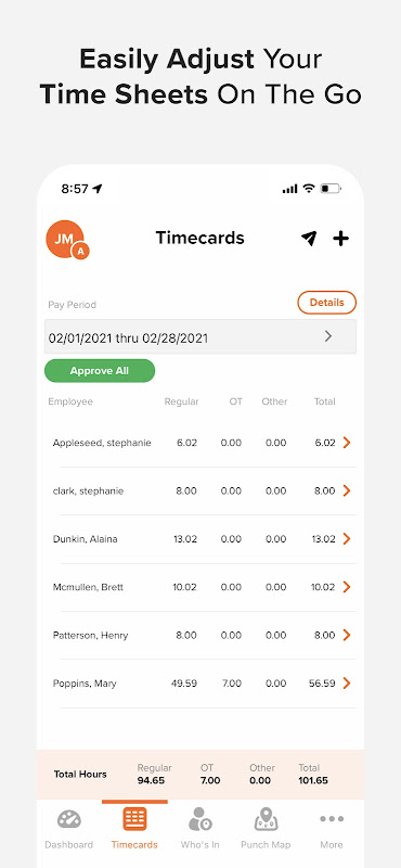 OnTheClock Employee Time Clock