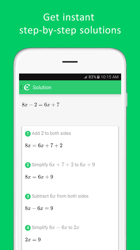 Cymath - Math Problem Solver 2.45