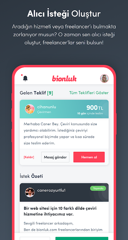 Bionluk - Yetenekli Freelancer APK