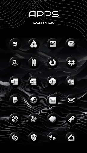 Luna Black Icon Pack