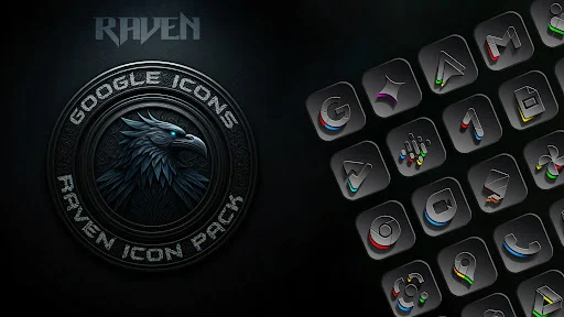 Raven Dark Icon Pack