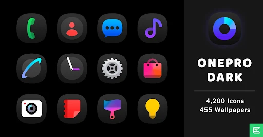 OnePro (Dark) Icon Pack