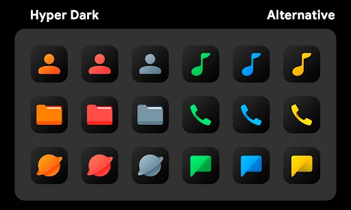 HyperDark Icon Pack