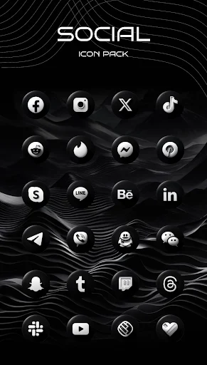 Luna Black Icon Pack