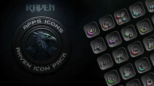 Raven Dark Icon Pack