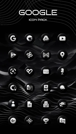 Luna Black Icon Pack