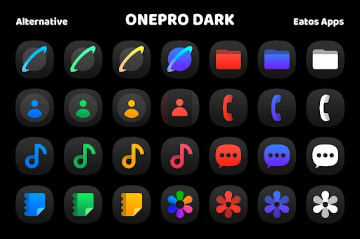 OnePro (Dark) Icon Pack